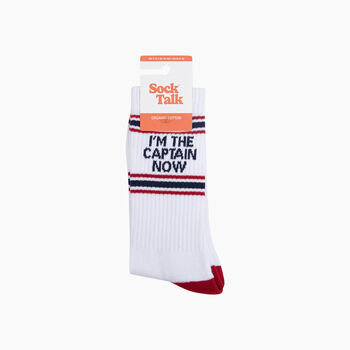 Captain Organic Cotton Sports Socks In White, 4 of 4
