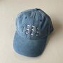 Personalised Varsity Year Denim Baseball Cap, thumbnail 6 of 6