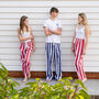 Blue Stripe Pj Bottoms, thumbnail 1 of 4