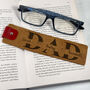 Father's Day Personalised Leather Bookmark From Children, thumbnail 2 of 7
