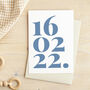 New Baby Personalised Birth Date Card, thumbnail 2 of 4
