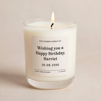 Personalised Best Birthday Wishes Soy Wax Candle, 5 of 5