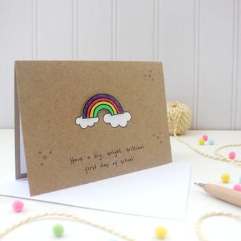 Personalised First Day Of School, Bright Rainbow, 2 of 7