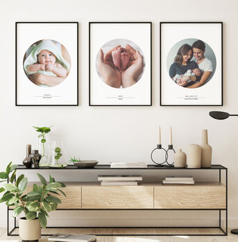 Set Of Three 'Use Your Own Photos' Personalised Prints, 5 of 6