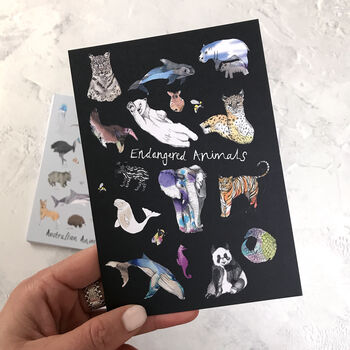 Animal Post Card Set Of Fifteen, 7 of 10