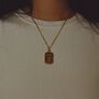Ride Or Die 18 K Gold Plated Pendant Necklace, thumbnail 2 of 5