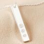 Personalised Family Birth Flowers Flat Bar Necklace, thumbnail 5 of 10