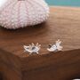 Mismatched Cute Axolotl Stud Earrings In Sterling Silver, thumbnail 3 of 9
