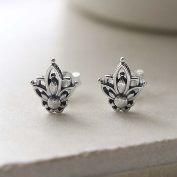 Sterling Silver Mini Botanical Studs, 8 of 11