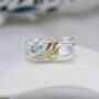 Moonstone And Blue Topaz Ring, thumbnail 1 of 8