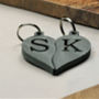 Personalised Couple's Initials Heart Key Rings, thumbnail 6 of 6