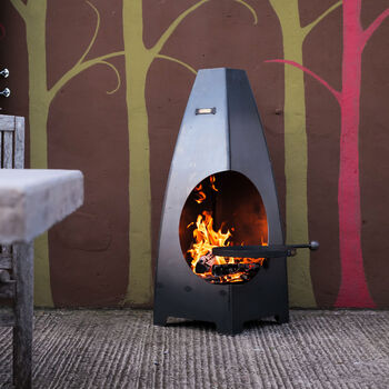 Circus Chiminea With Swing Arm BBQ Rack, 2 of 5