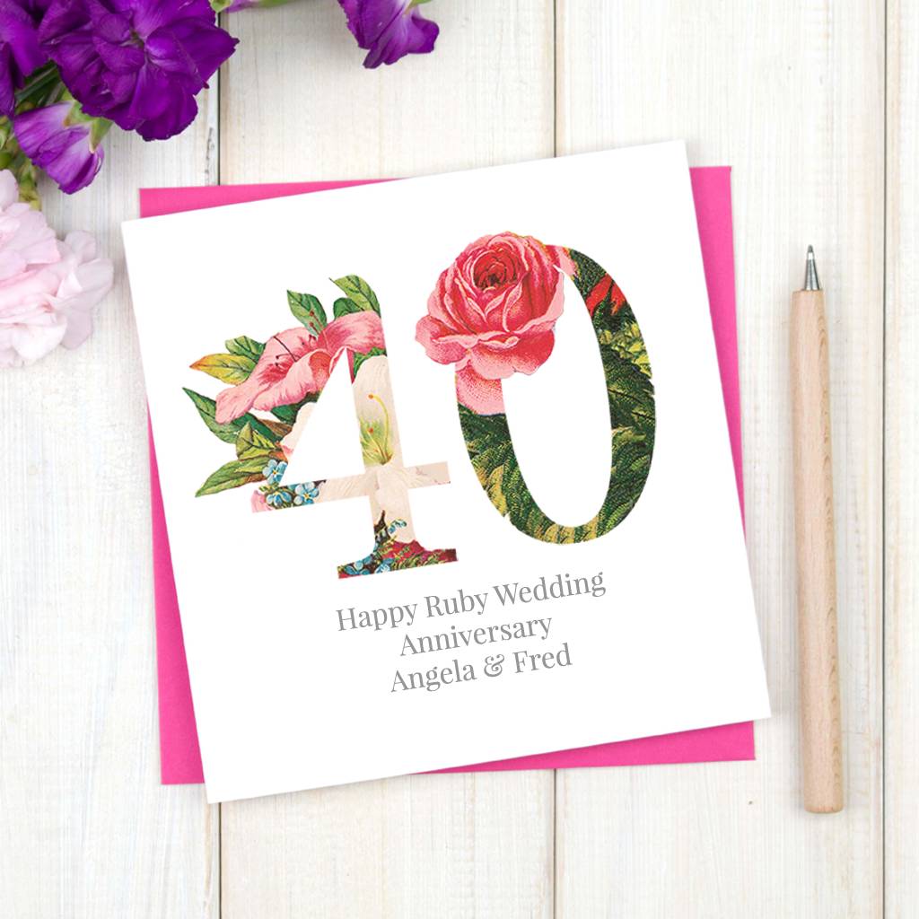 personalised diamond 60th wedding anniversary card by chi ...