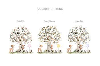 Personalised Woodland Pear Tree Baby Picture, 5 of 9