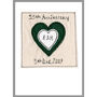 Personalised Emerald 55th Wedding Anniversary Card, thumbnail 6 of 12