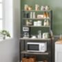 Industrial Kitchen Rack With Shelves And Hooks, thumbnail 6 of 11