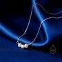 Genuine Pearl Trio Choker Necklace In Sterling Silver, thumbnail 4 of 9