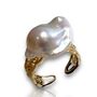 Mermaid Tail Baroque Pearl Ring, thumbnail 6 of 6