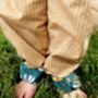 Reversible Baby Kids Cotton Jungle Sloth Trousers, thumbnail 3 of 11
