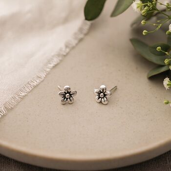 Sterling Silver Flower Petals Earrings, 4 of 7