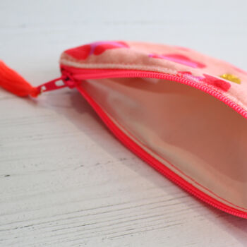 Personalised Leopard Velvet Coin Purse, 7 of 7