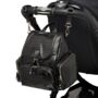 Amber Midi Embossed Black Leather Backpack, thumbnail 8 of 10