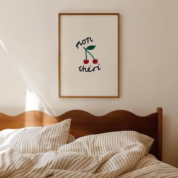 Mon Cheri Simple Hand Painted Wall Art Print, 4 of 9