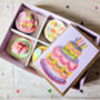 Colourful Happy Birthday Hand Iced Biscuits And Birthday Card Letterbox Gift, thumbnail 6 of 12
