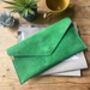 Personalised Emerald Green Clutch Bag, thumbnail 1 of 1