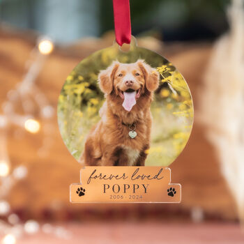 Memorial Personalised Dog Bauble Christmas Ornament, 4 of 6