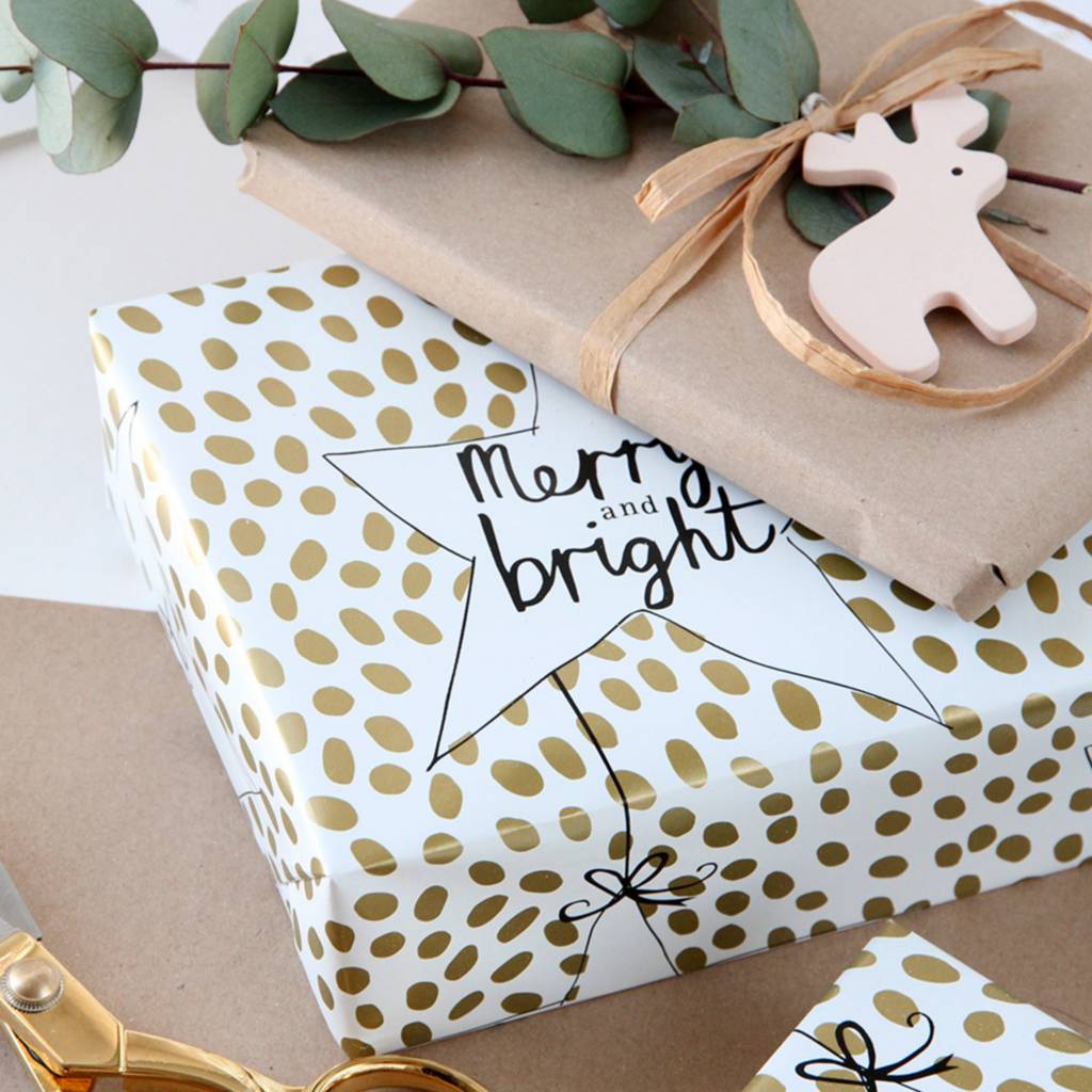 Merry And Bright Christmas Gift Wrap Set By TheLittleBoysRoom