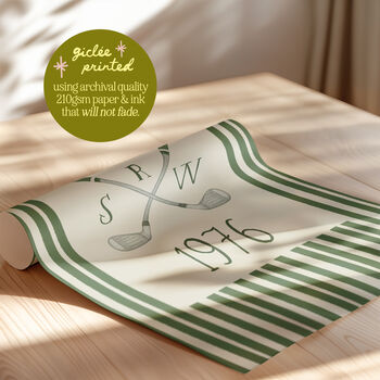 Personalised Golf Print Gift For Golfer, 6 of 11