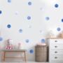 Polka Dots Blue Baby's Nursery Wall Decor, thumbnail 12 of 12