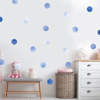 Polka Dots Blue Baby's Nursery Wall Decor, 12 of 12