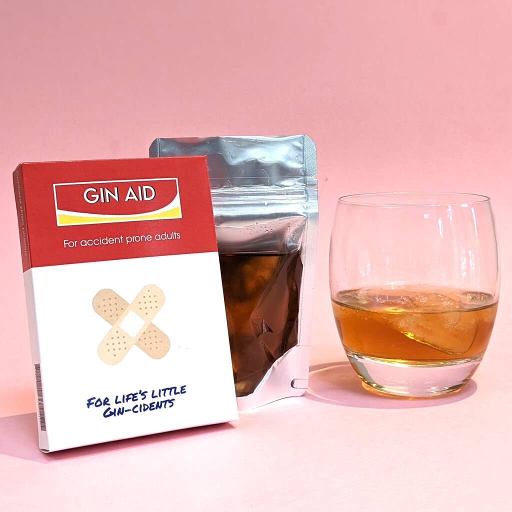 Flavoured Gin, Gincident Band Aid Joke Box, 1 of 3