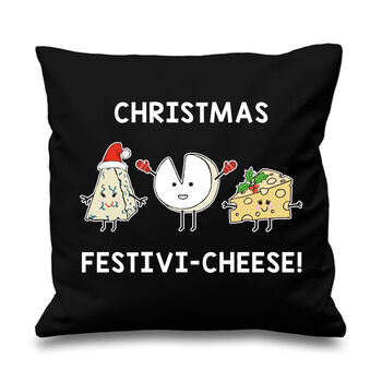 Funny Cheese Christmas Cushion, 3 of 5