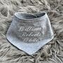 Personalised Embroidered Triangle Baby Bib, thumbnail 3 of 10