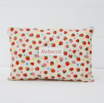 Personalised Oilcloth Wipe Clean Make Up Bag, 5 of 8