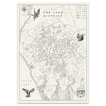 Personalised Lake District Illustrated Map, 2 of 11