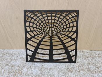087 Optical Illusion Stained Wood Wall Art Decor, 11 of 12