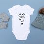 Personalised Day Dreamer Baby Grow, thumbnail 4 of 6