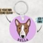 Bull Terrier Keyring, thumbnail 3 of 6