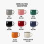 Personalised Valentine's Day Enamel Coloured Mug, thumbnail 3 of 5