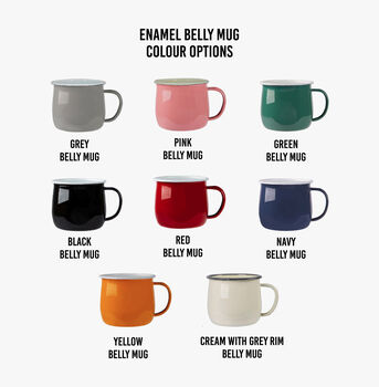 Personalised Valentine's Day Enamel Coloured Mug, 3 of 5