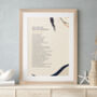 Personalised Floral Custom Made Modern Poem Print, thumbnail 1 of 5