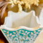 Mother Of Pearl Inlay Waste Paper Bin | Jewelled Aqua, thumbnail 5 of 5