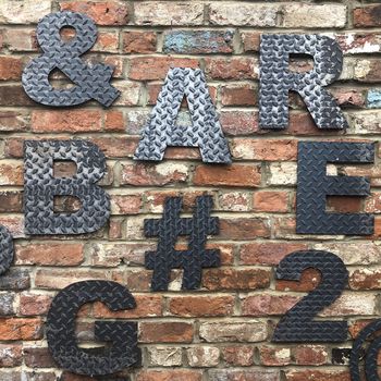 Metal Letter Signs For Home And Garden Bars, 3 of 9