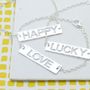 Happy Lucky Love Sterling Silver Bracelets, thumbnail 1 of 9