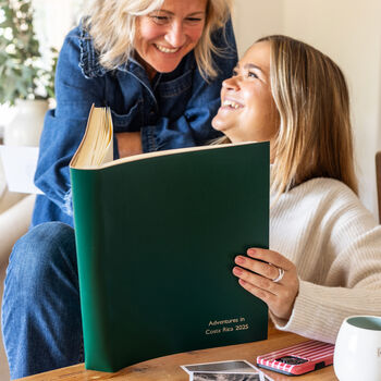 Personalised A4 Leather Photo Album, 2 of 9