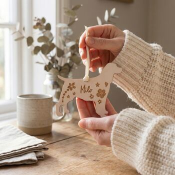 Personalised Pet Dog Breed Hanging Keepsake Mothers Day Gift, 2 of 12